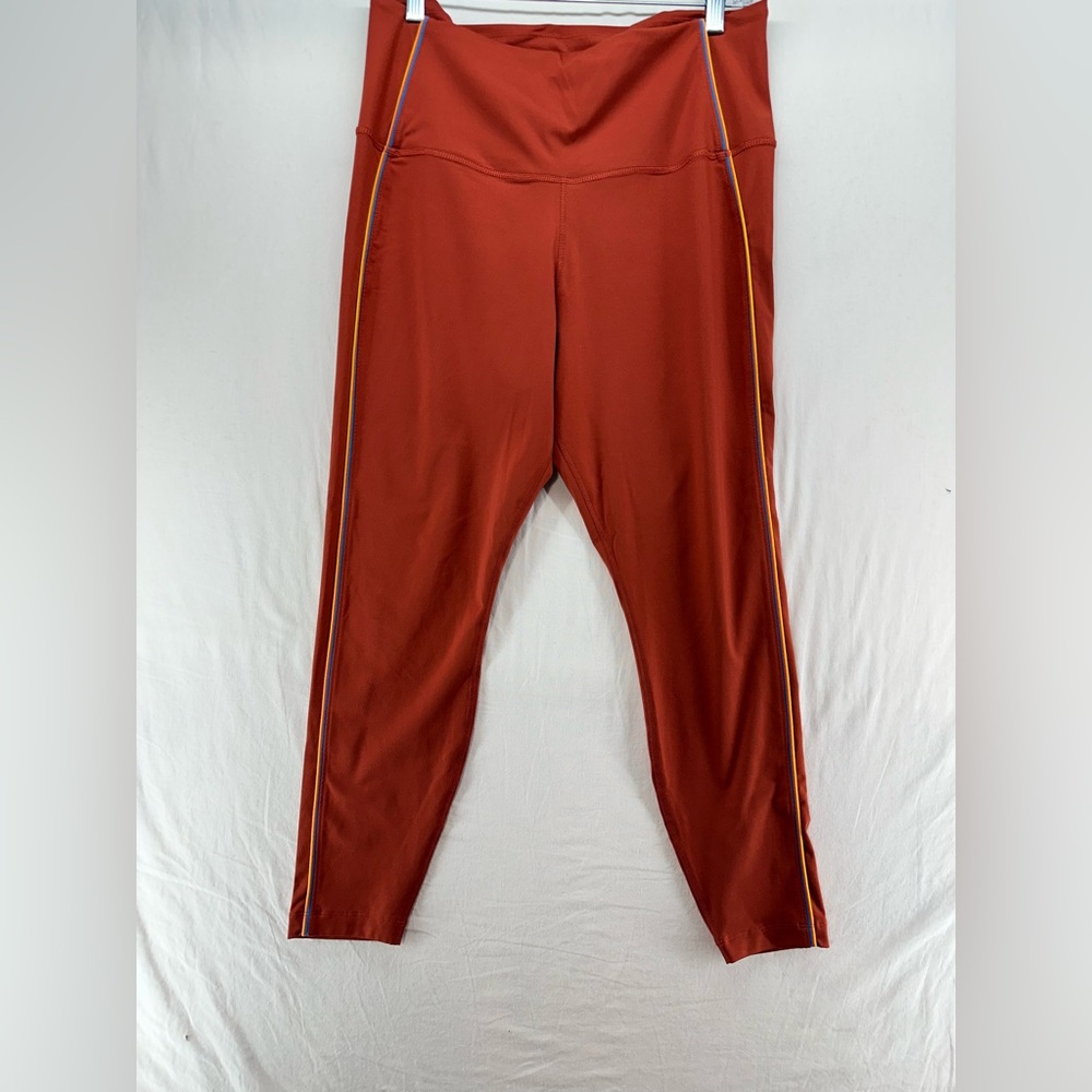 Nike Dri-fit Yoga‎ Womens Firewood Orange HR Training Tights XL